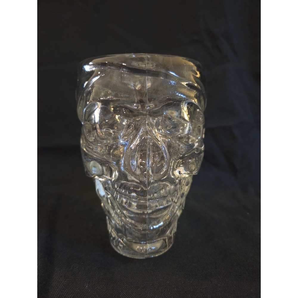 Treasure Island Las Vegas Pirate Skull Mug Luminarc USA Heavy Glass 32 Oz